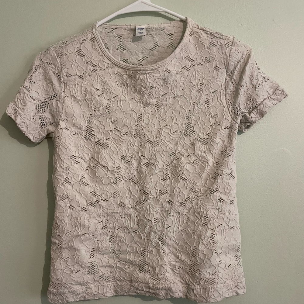 Lace Short Sleeve Top
